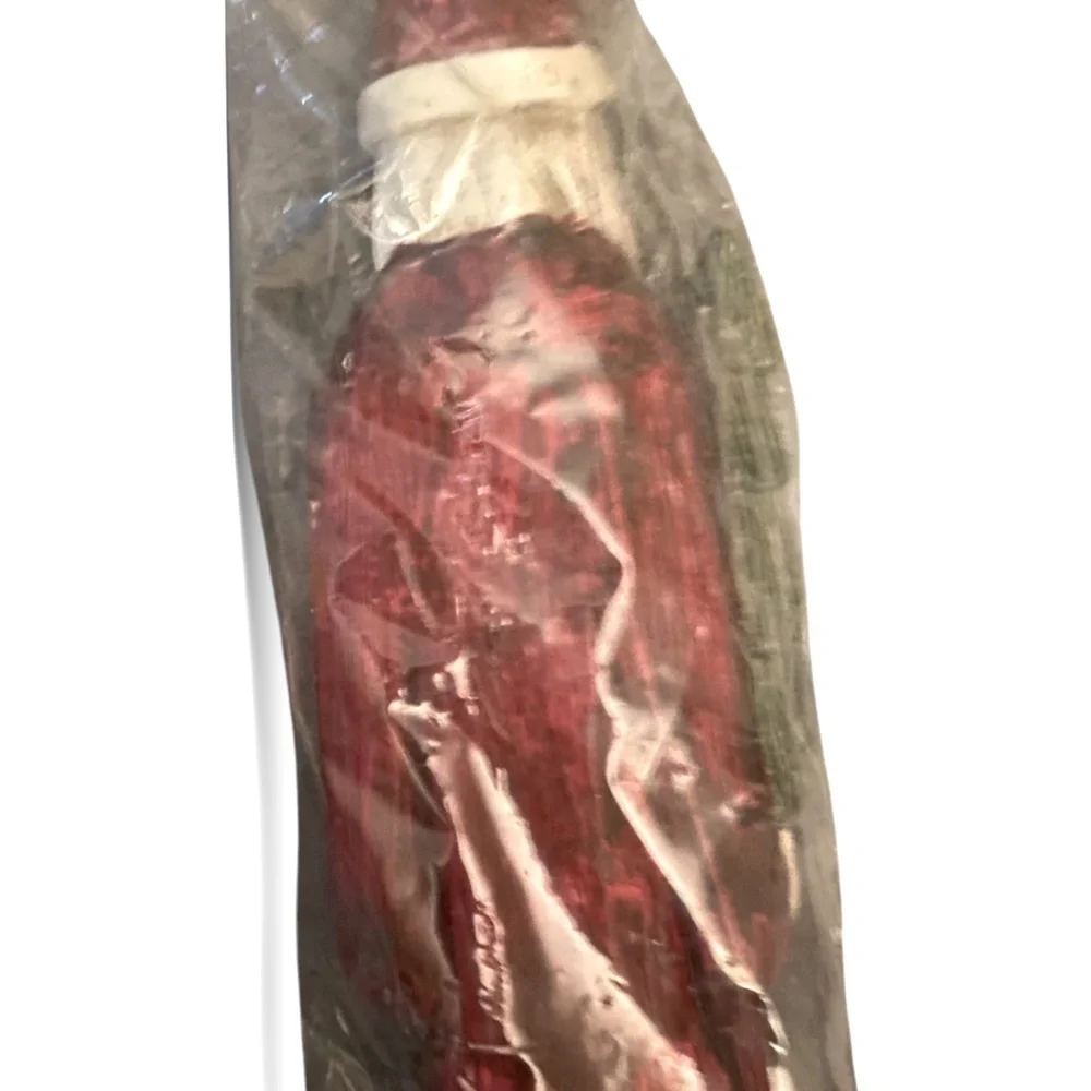 Raz Imports Tall Santa Primitive Style Tall Christmas Pencil Santa NOS Vintage